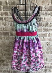 Lulumari Sundress Smocked Side Zip Lined