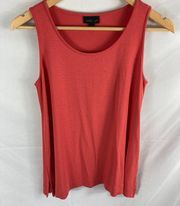 J Jill Wearever Easy A-Line Tank - Coral Pink Orange Size XS