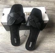 CALI Womens Size 9.5 Black Sandals Shoes NEW