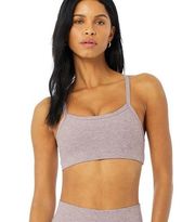 Alo Yoga Alosoft Gratitude Sports Bra lavender Haze Grey XS