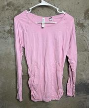 Athleta size medium long sleeve workout top pink size medium bin 6