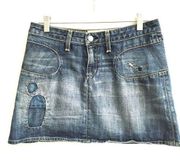 Paper Denim & Cloth micro mini jean skirt 28