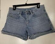 All Saints high waist medium was cotton denim shorts size US 27