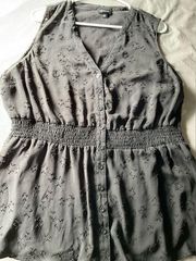 Cinch Sheer Sleeveless Blouse Size 1X