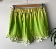 Revolve Something Navy Shorts Womens Medium Green Yellow Ombre Summer Boho