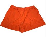 Saks Fifth Avenue Majestic Filatures Orange French Terry Drawstring Shorts [LG]