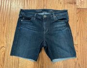 🚨 SALE ‼️ Ag adrianno goldschmied dark wash 5” inseam jean shorts