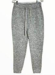 Thread + Supply Womens Medium Heather Gray Jogger Fleece Lined Lounge Athleisure