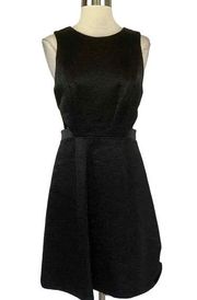 Halston Heritage Women's Cocktail Size 6 Dress Black Cutout Fit and Flare