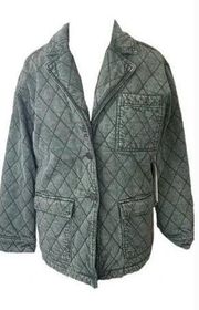 NWT  blue Walker quilted jacket