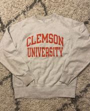 White Clemson Crewneck