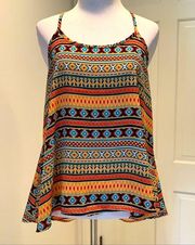 EUC Nabee Aztec Racerback Tank Small S