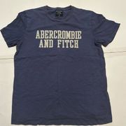 Abercrombie & Fitch  Women’s Medium Y2K Casual Navy Blue Short Sleeve Womens