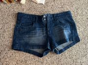 low waisted jean shorts 