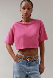 boyfriend Cropped Boxy Tee