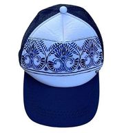 Roxy blue white SnapBack trucker hat