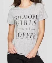 NWOT Gray Gilmore Girls Coffee T Shirt Tee Top New