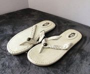 VANS Womens Antique White Hand Woven Straw Outdoor Summer Sandals  Size 7