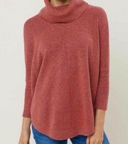 LOFT Shirttail Cowlneck Poncho Sweater Size Medium