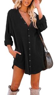 Beach Cover Up Black Coverup