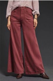 Anthropologie PILCRO The Jane High-rise Wide-leg Pants Sz 28