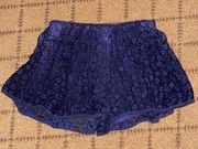 POL floral lace spandex short NWOT M