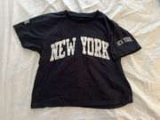 New York Black Cropped Shirt