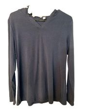 ISAAC MIZRAHI LIVE! Modal Blend L/S Hooded Tee Size S