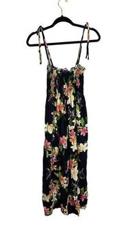 Two Palms Hawaiian Rayon One Size Floral Midi dress coverup