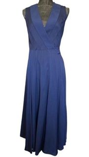 Diane Von Furstenberg  Vintage‎ Silk Blend Wrap Dress Size 2 Navy Blue