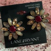 ⬇️ 2/$25 - Lane Bryant Women’s Statement Flower Design Nickel Free Earrings