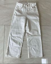 Wilfred Free Women's Wide Leg White Denim  Size 0