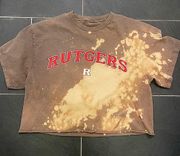 Rutgers University Bleached Tailgate Gameday Tee (tshirt) Unisex Collegiate