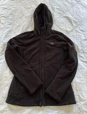 The North Face  black fleece zip up jacket