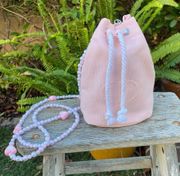 Christian Dior Beaute Light Pink Drawstring Pouch. New with Box!