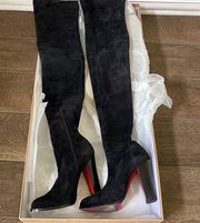 Christian Louboutin's 'Alta Top Over the Knee Boots Suede