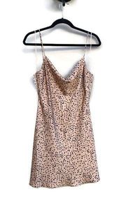 RSQ Tilly’s Pebble Slip Satin Mini Dress Spotted NWT