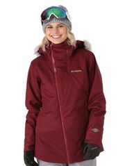 Columbia Women's Emerald Lake Parka In Rich Wine Heather Size: Small