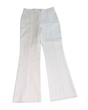 LOFT High Waist Wide Leg Ivory Trousers Women's Size 4 Pockets