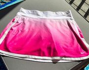 Nike  Pink & White Tennis Skirt