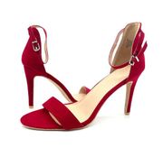 NEW Metaphor Womens 9 Talula Dark Red Dress Heel Sandal Holiday Ankle Strap