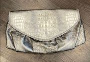 Chico’s faux croc clutch