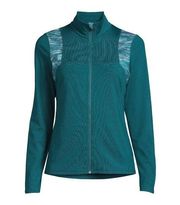 AVIA Performance Womens Zip Front Jacket Pockets Athlesure Size Medium Green New