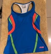 Fila sport size M color blue green and pink