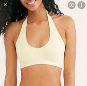 Free People Yellow seem less bralette halter never worn