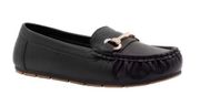 Comfort by Alexis Bendel Dorothy Horsebit Loafers Black Faux Leather Size 7.5