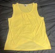 Yellow Christopher &Banks tank top dressy