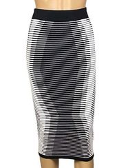 TED BAKER “Benequi Midi Skirt”-  white/black geometric designs. Size “1”=4. EUC