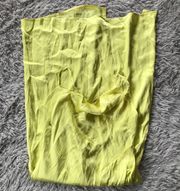 Maelle Midi Dress in Lime Yellow S