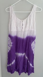 Purple And White Sun Dress